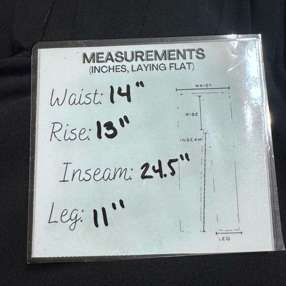 Madewell Tie Waist Huston Pull On Crop Pants In Black SZ small - Picture 12 of 12